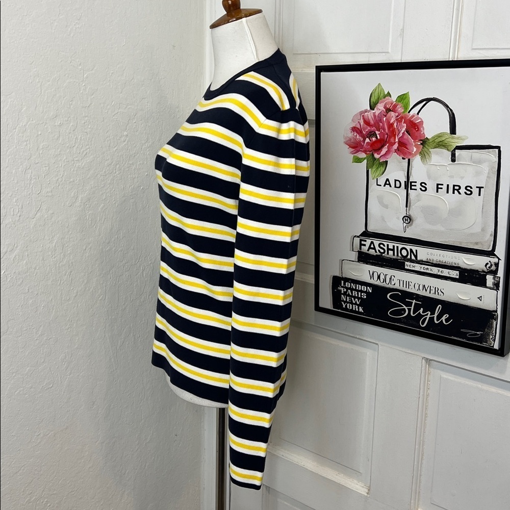Michael Kors Collection Multicolor Striped Top Size L - Picture 3 of 8